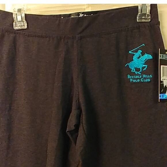 Beverly Hills Polo Club Joggers Dark Gray Blue Logo Medium - Picture 2 of 6